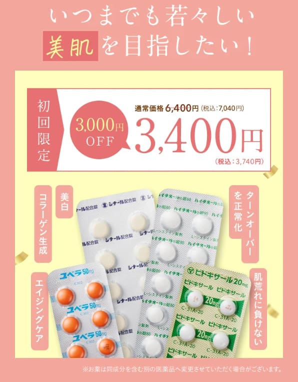 東京美肌堂の処方例