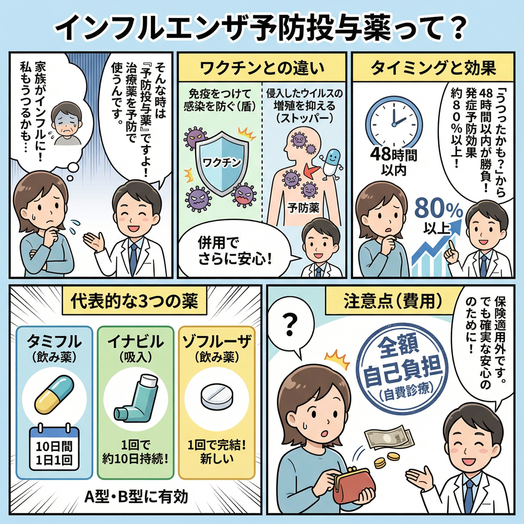 タミフル 予防 投与 自費 いくら