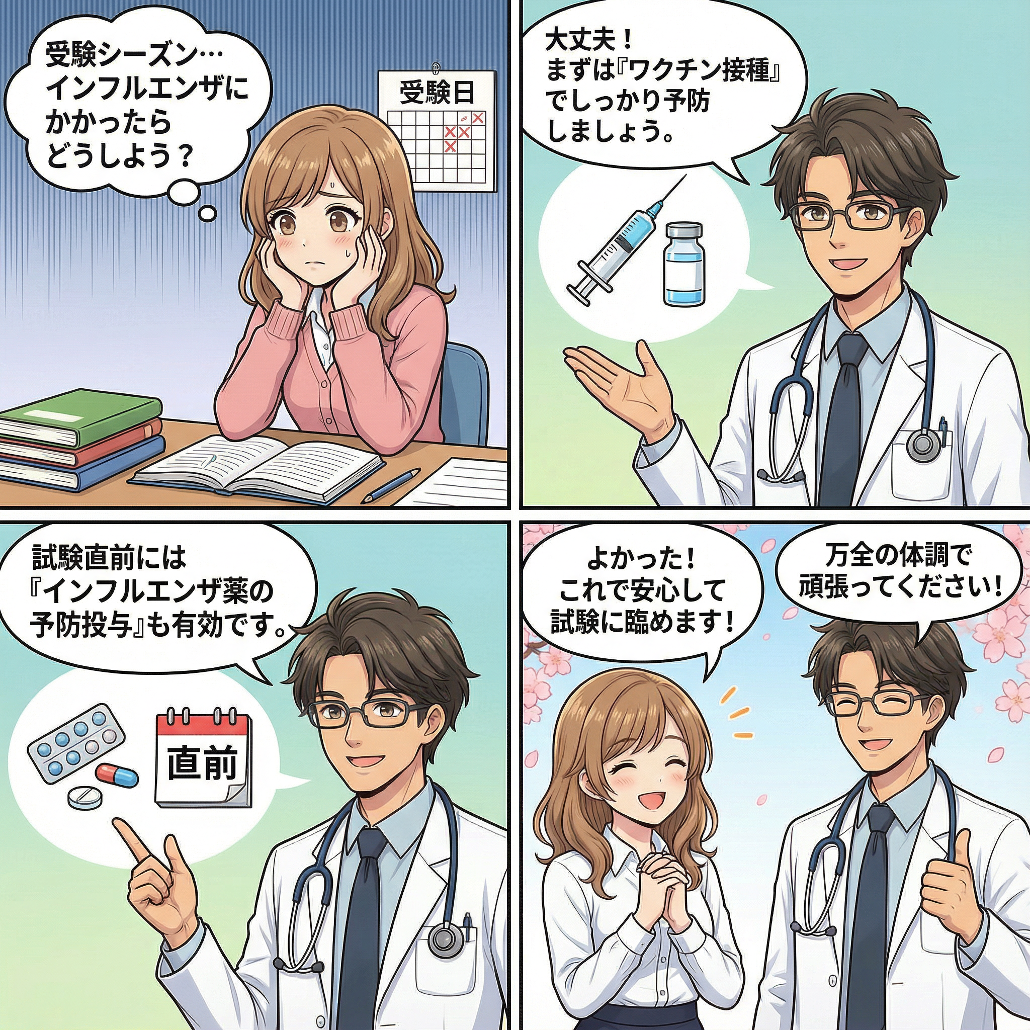 イナビル 予防 投与 受験生